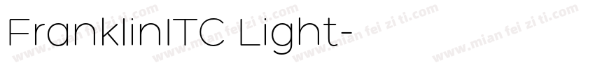 FranklinITC Light字体转换